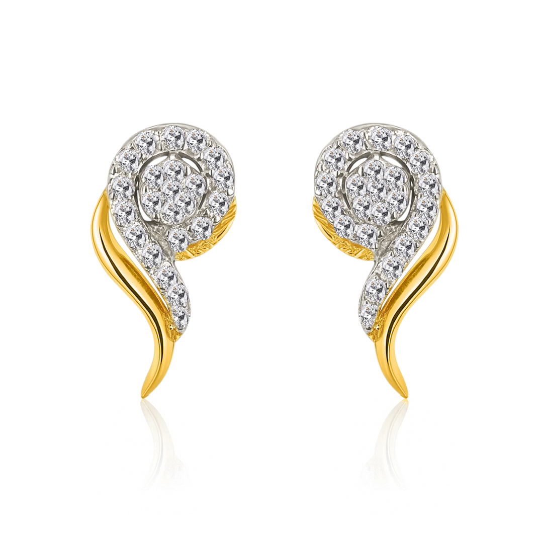 18K Gold Diamond Earring IF-046