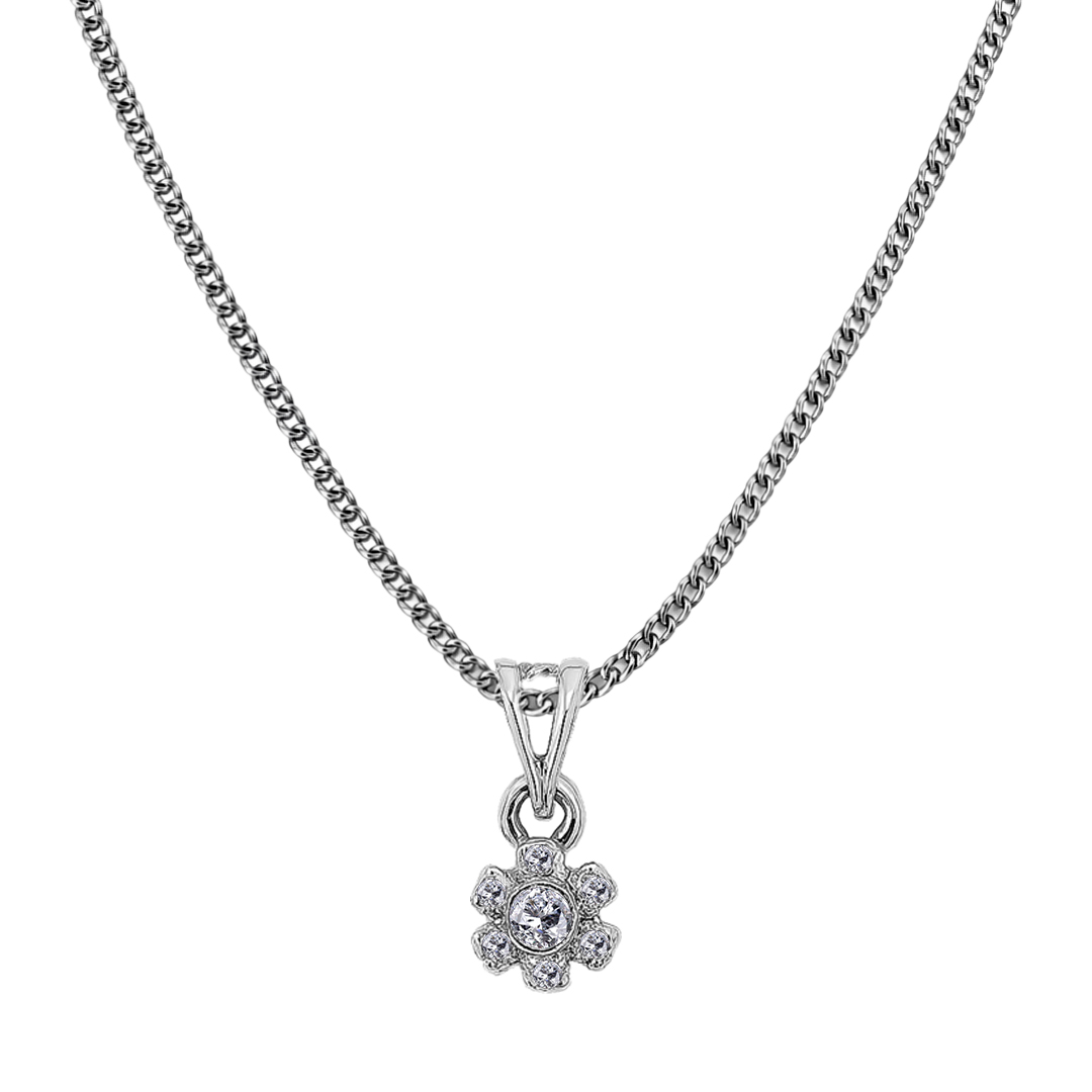 Palladium Diamond Pendant LP-872