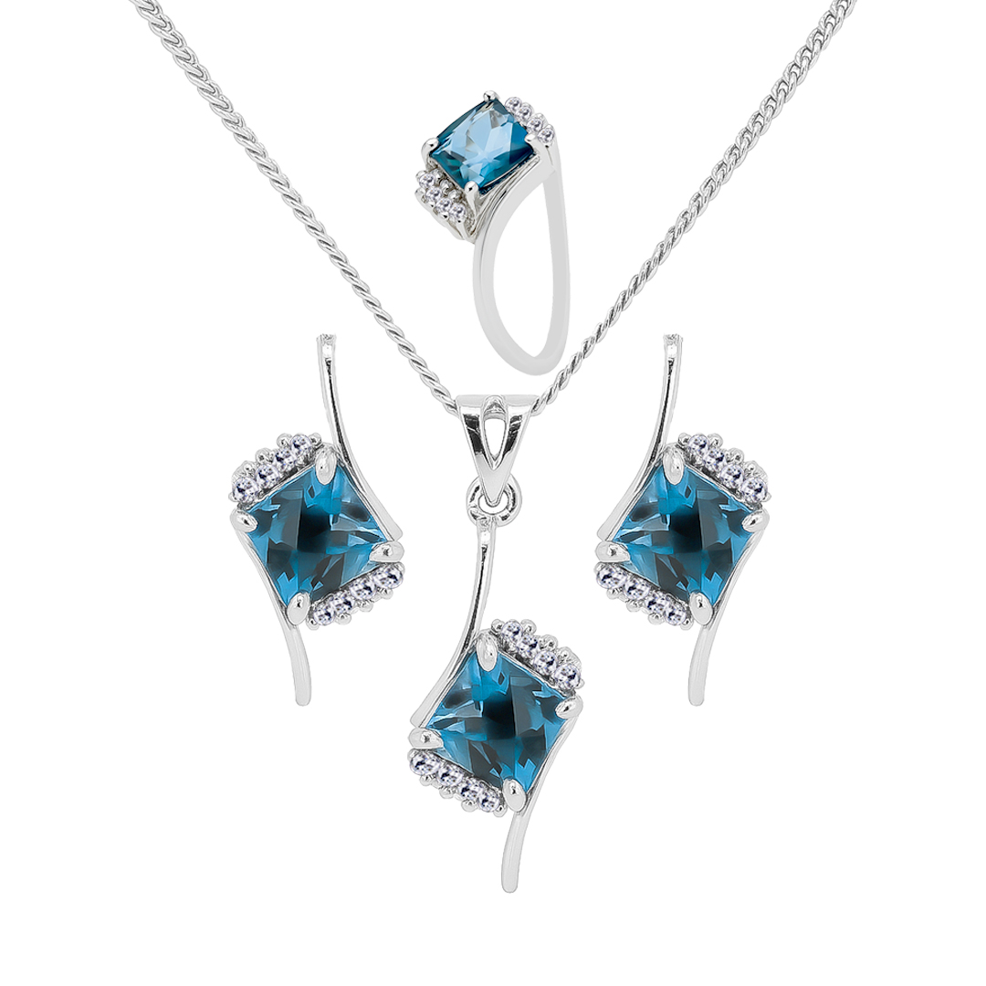 Palladium Diamond Set-ER-911,LP-880,LR-881