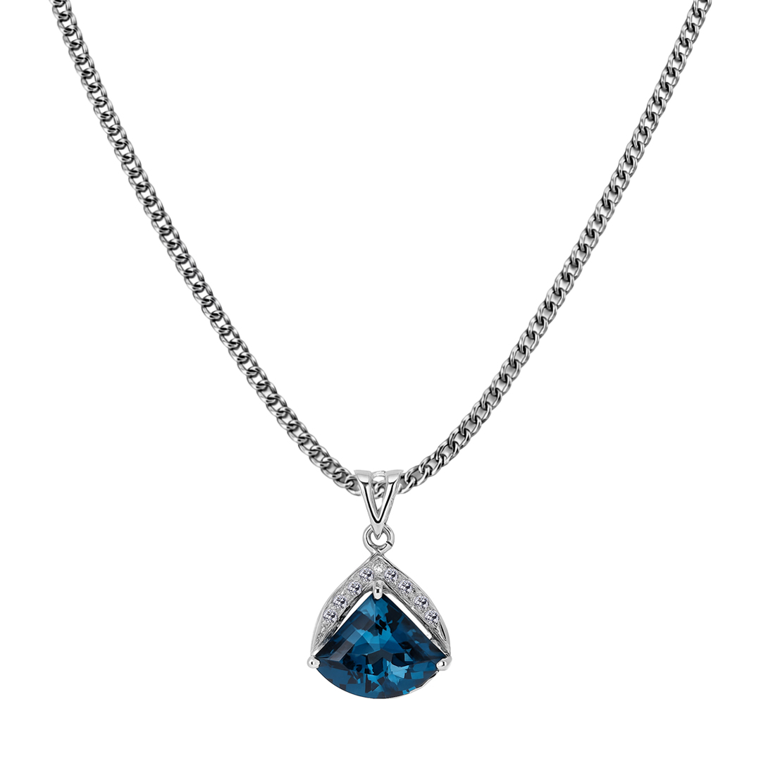 Palladium Diamond Pendant LP-895