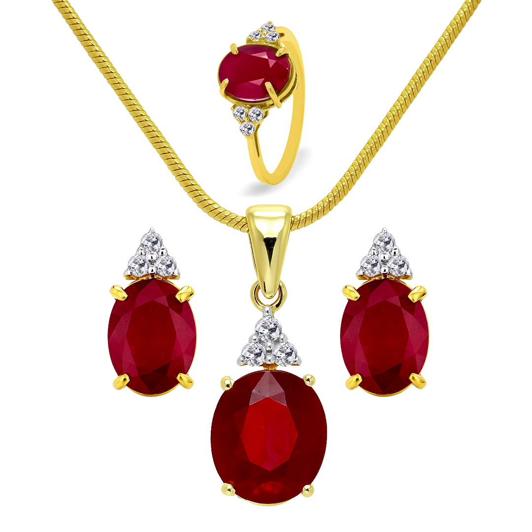 18K Gold Diamond Set-ER-903,LP-904,LR-905