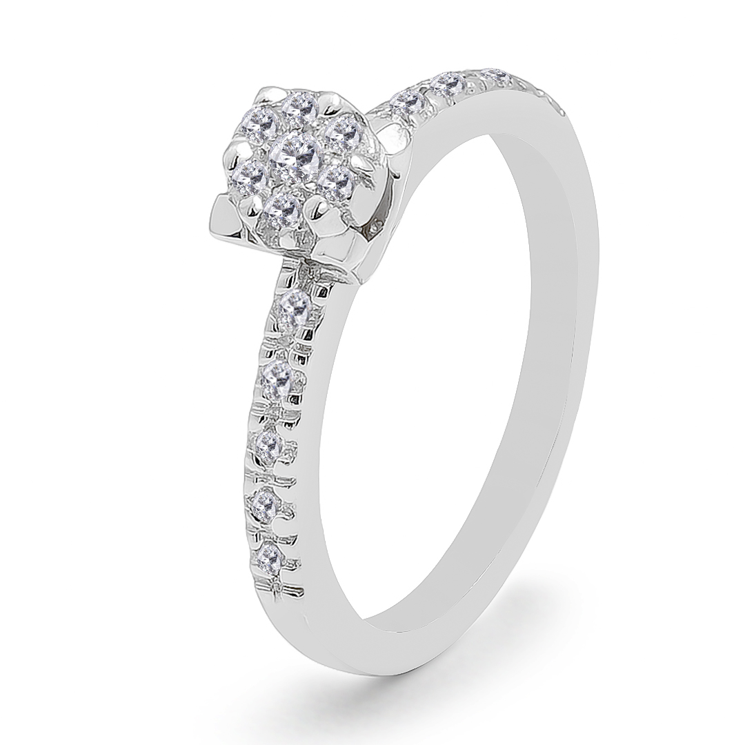 Palladium Diamond Ring LR-830