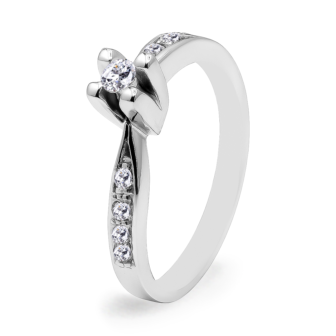Palladium Diamond Ring LR-831