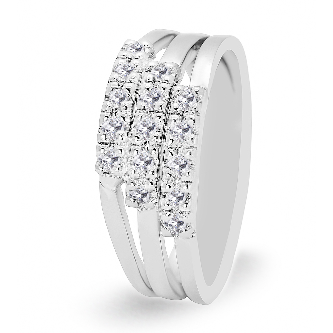Palladium Diamond Ring LR-834