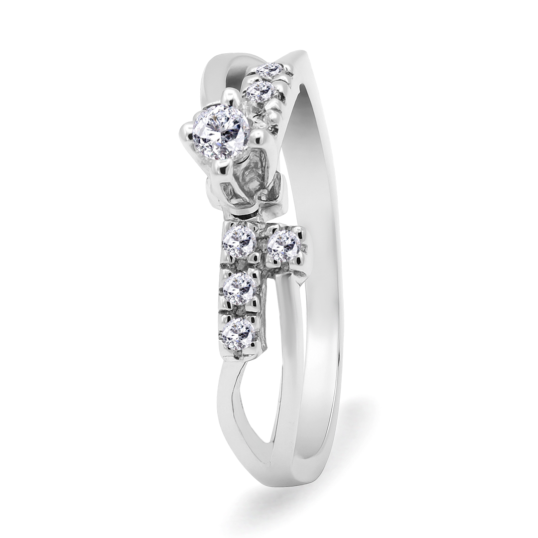 Palladium Diamond Ring LR-837