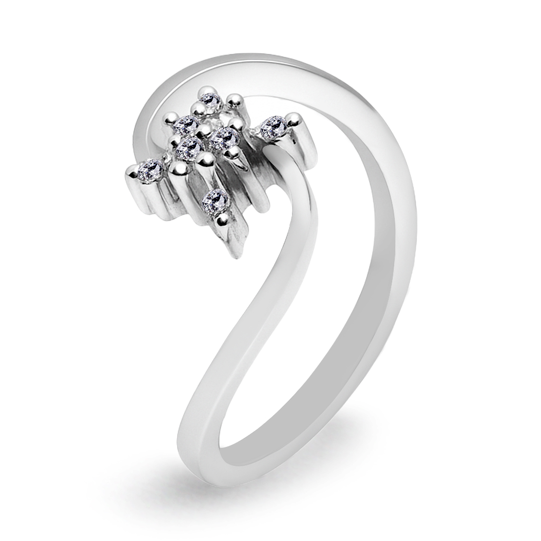 Palladium Diamond Ring LR-839