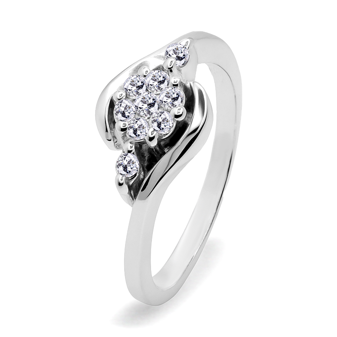 Palladium Diamond Ring LR-842