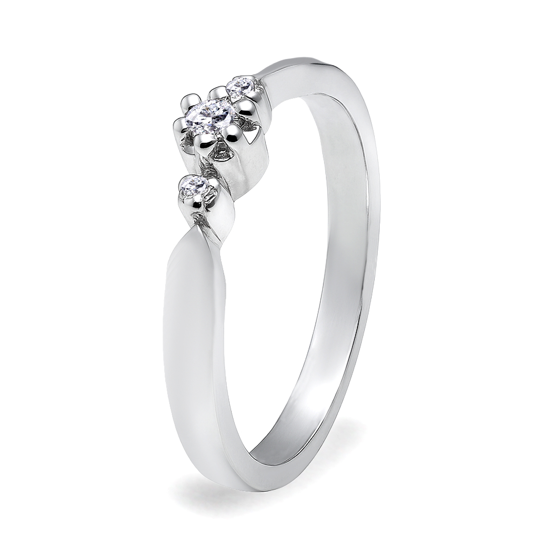 Palladium Diamond Ring LR-843