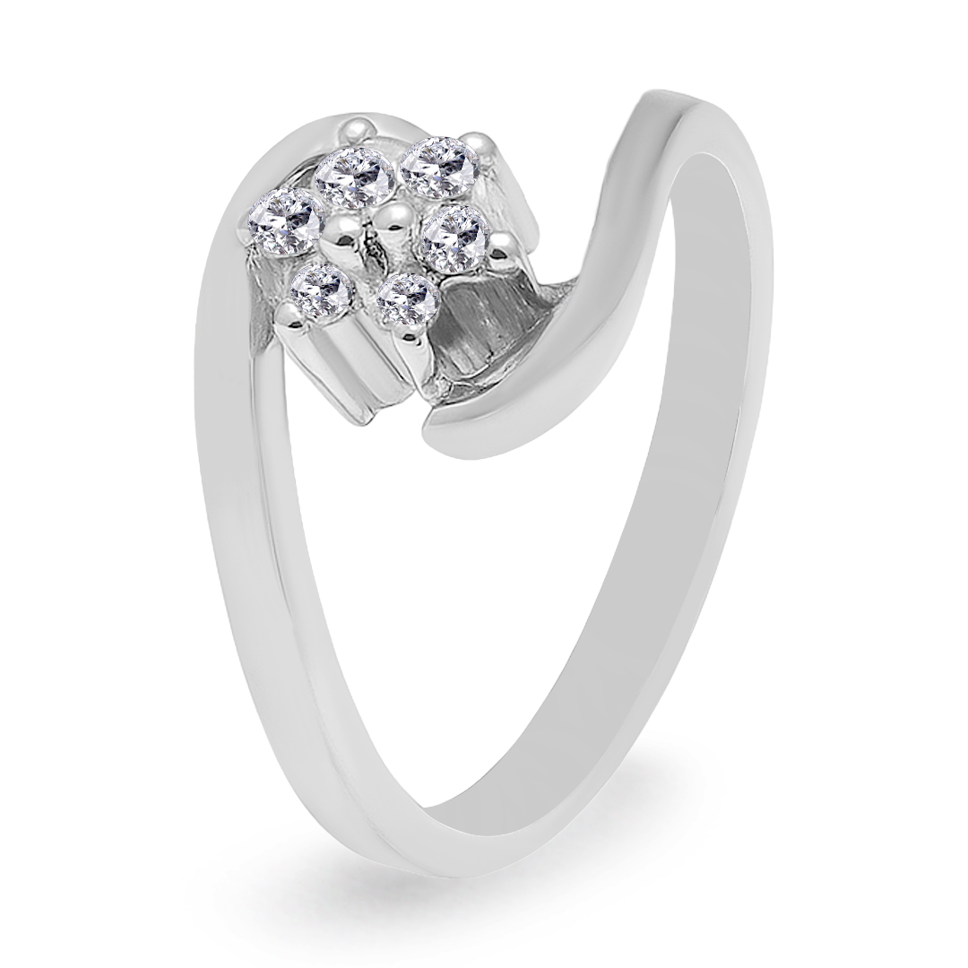 Palladium Diamond Ring LR-849