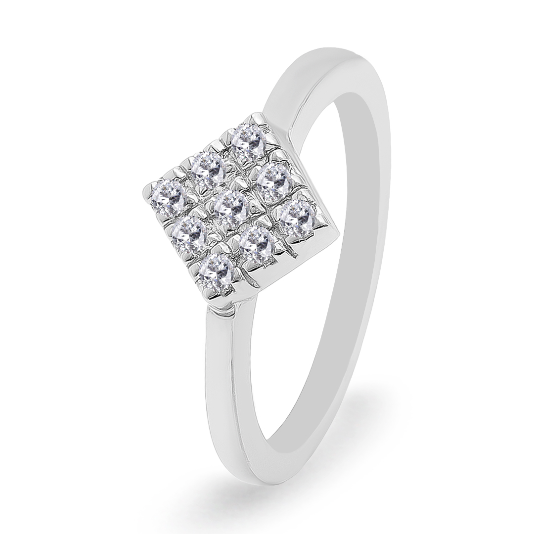 Palladium Diamond Ring LR-860