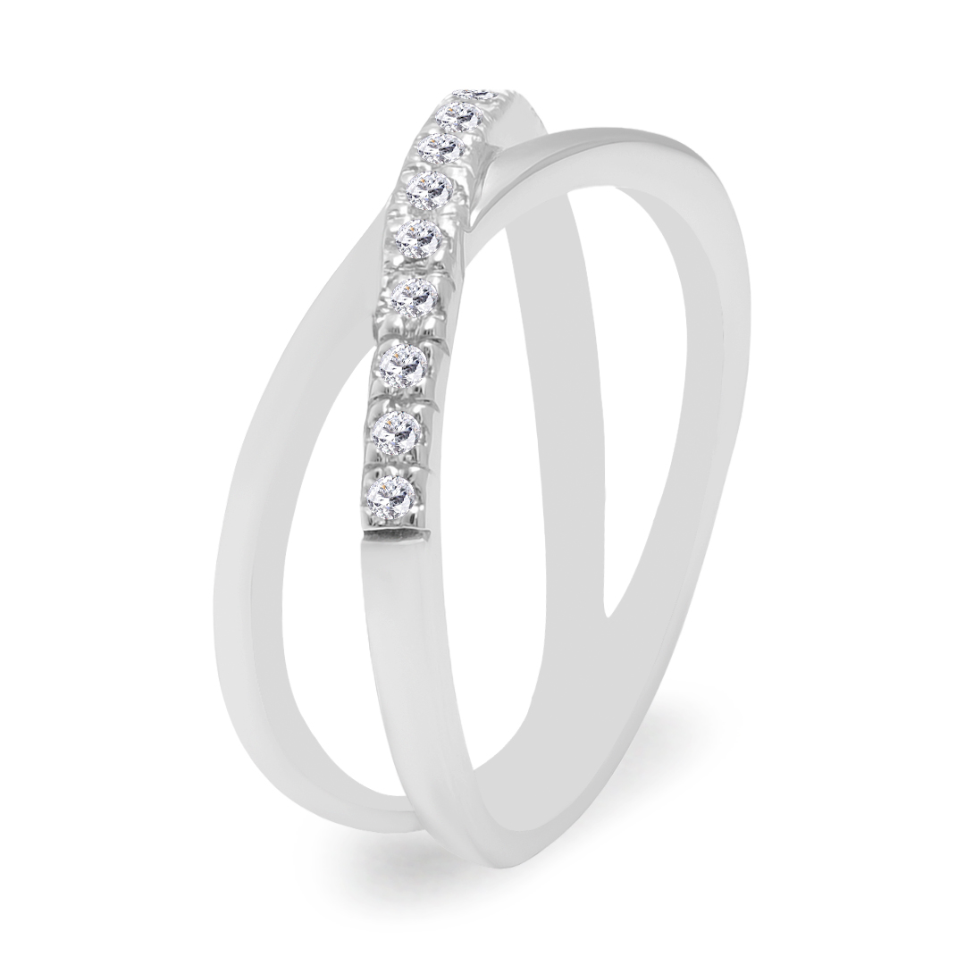 Palladium Diamond Ring LR-866