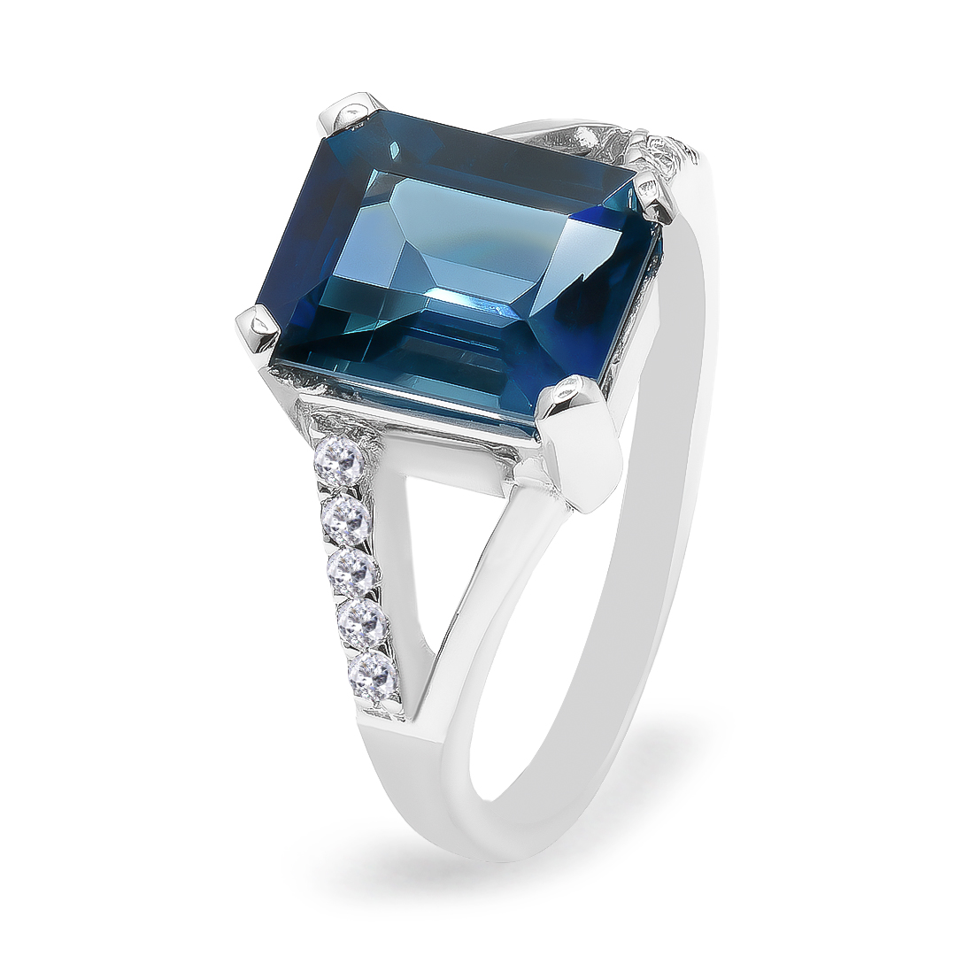 Palladium Diamond Ring LR-867