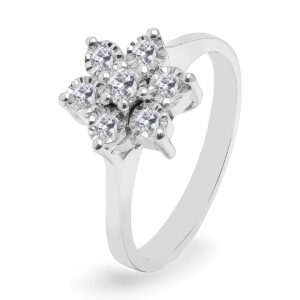 Palladium Diamond Ring LR-876