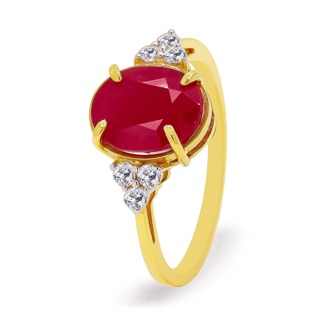 18K Gold Diamond Ring LR-905