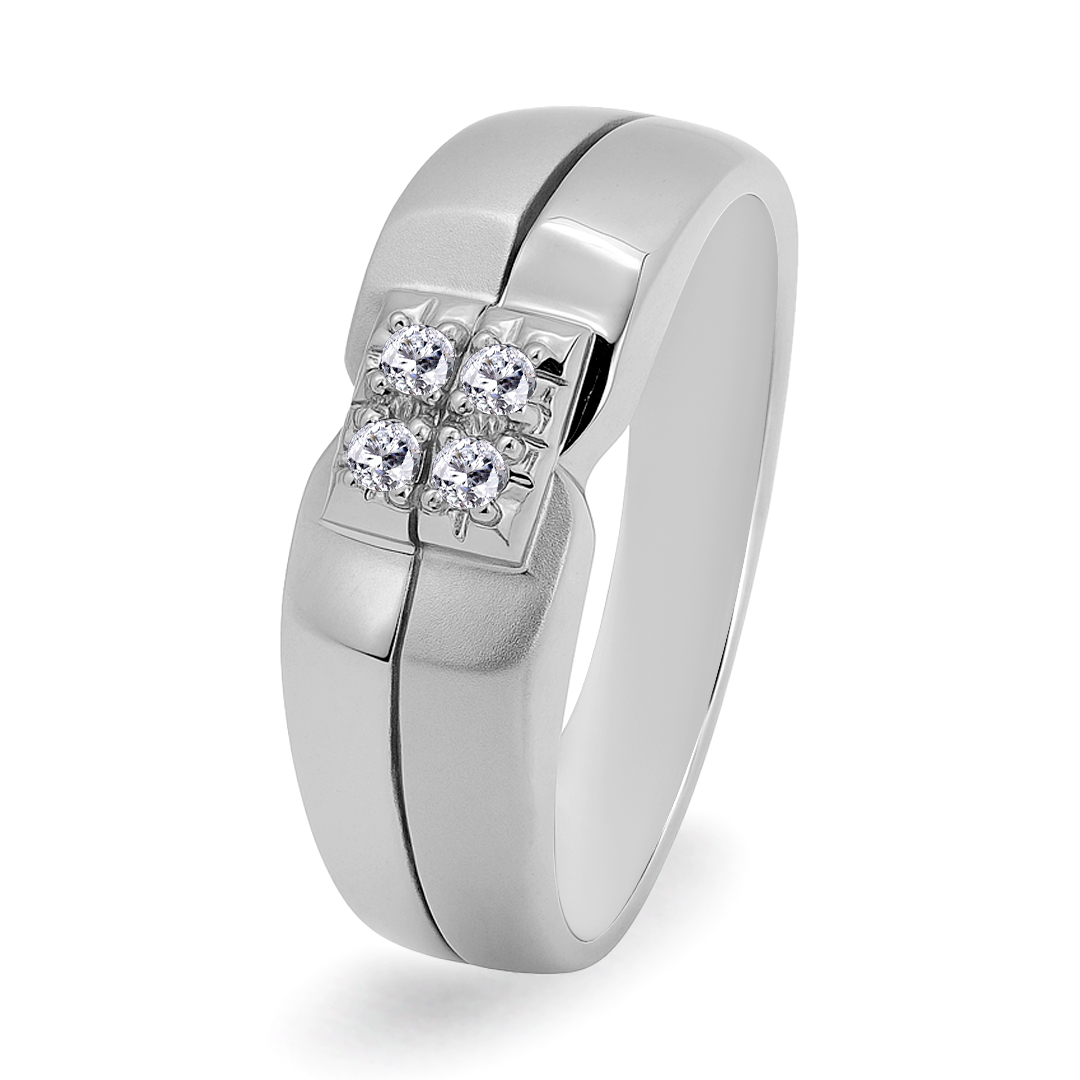 Palladium Diamond Ring GR-823