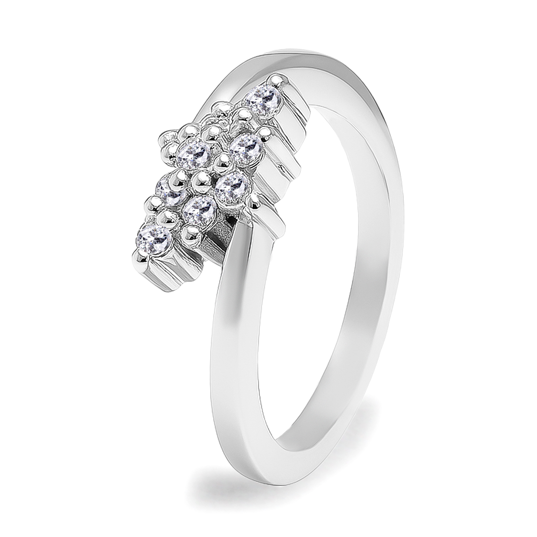 Palladium Diamond Ring LR-845