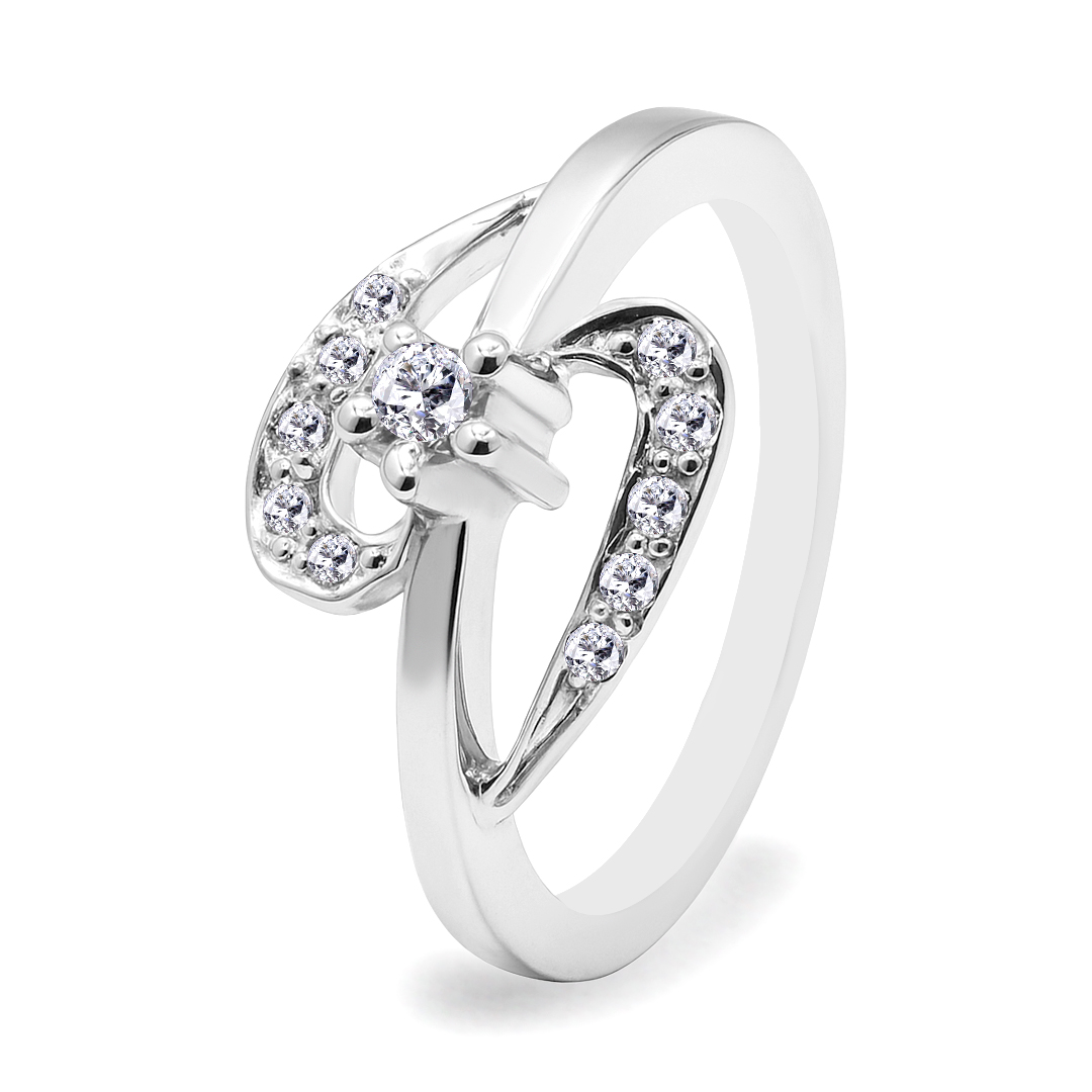 Palladium Diamond Ring LR-852