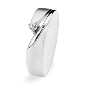 Palladium Diamond Ring GR-915