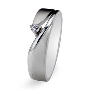 Palladium Diamond Ring GR-915