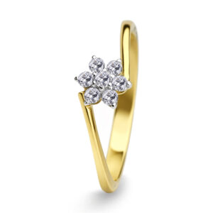 18K Gold Diamond Ring IF-020