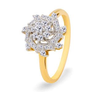 18K Gold Diamond Ring IF-027