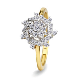 18K Gold Diamond Ring IF-027