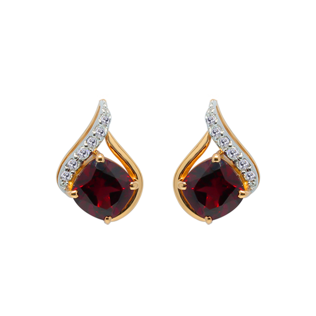 18K Gold Diamond Earring IF-037
