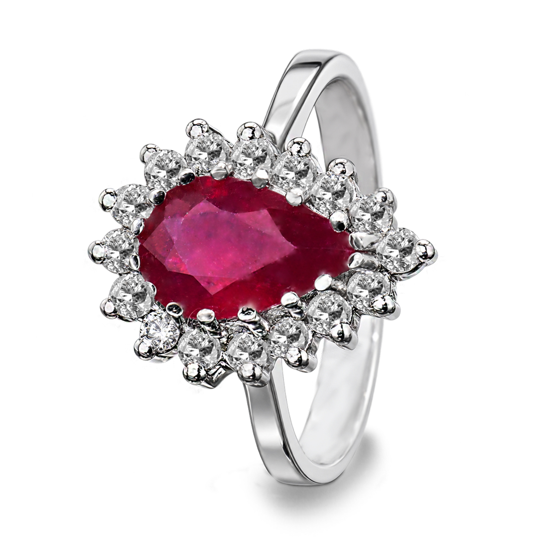 Palladium Diamond Ring LR-914