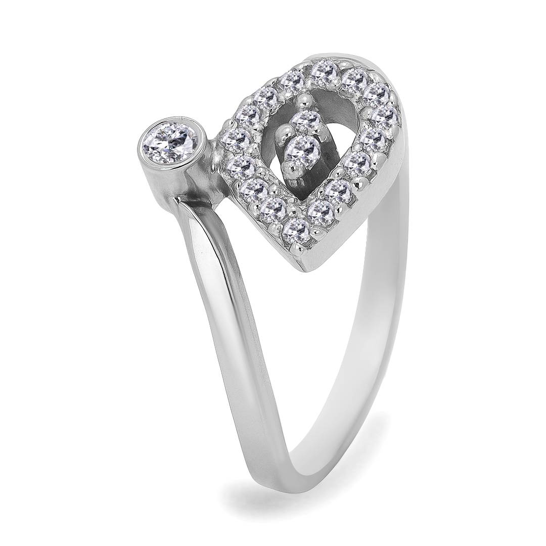 Palladium Diamond Ring LR-858