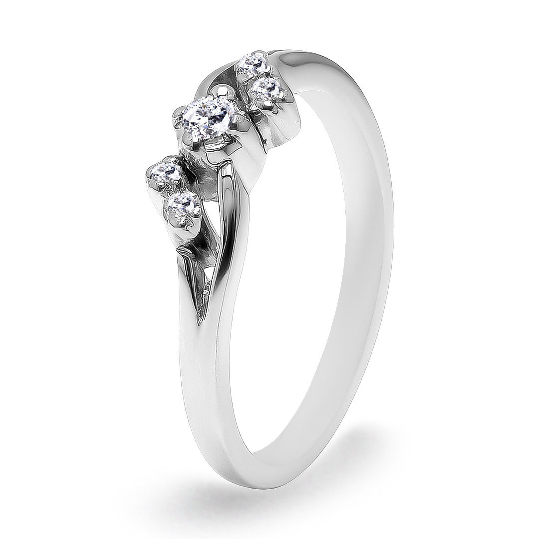 Palladium Diamond Ring LR-859