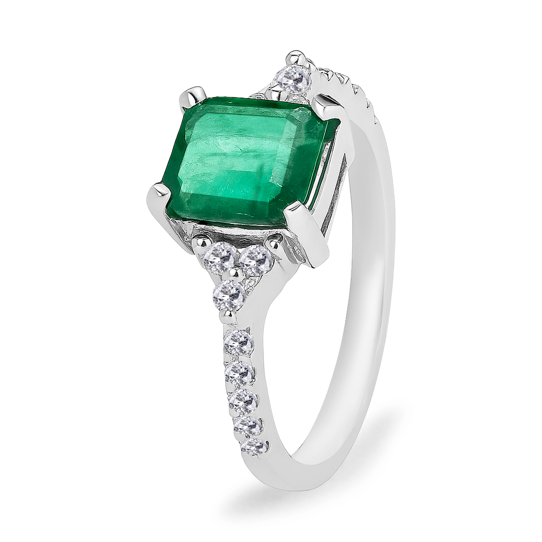 Palladium Diamond Ring LR-868