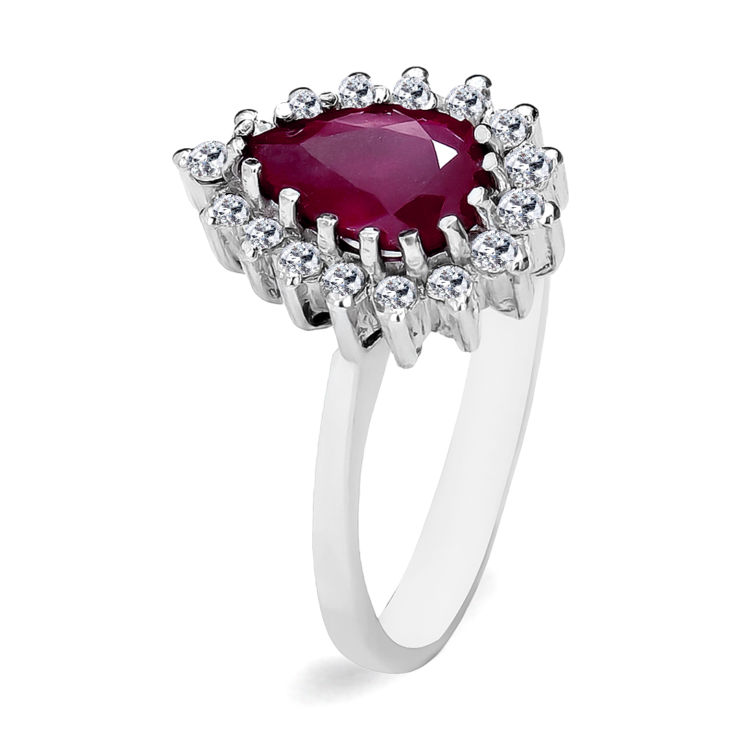 Palladium Diamond Ring LR-914