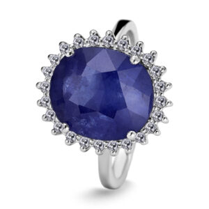 Palladium Diamond Ring LR-936