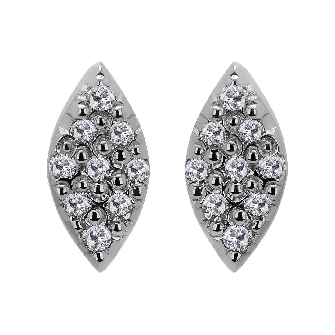 Palladium Diamond Earring ER-926