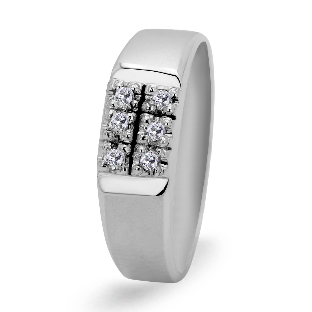 Palladium Diamond Ring GR-920