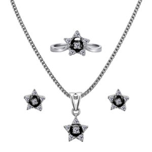 Palladium Diamond Set-ER-917,LP-918,LR-919