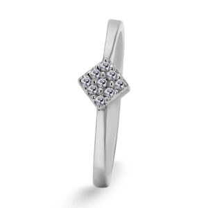 Palladium Diamond Ring LR-921