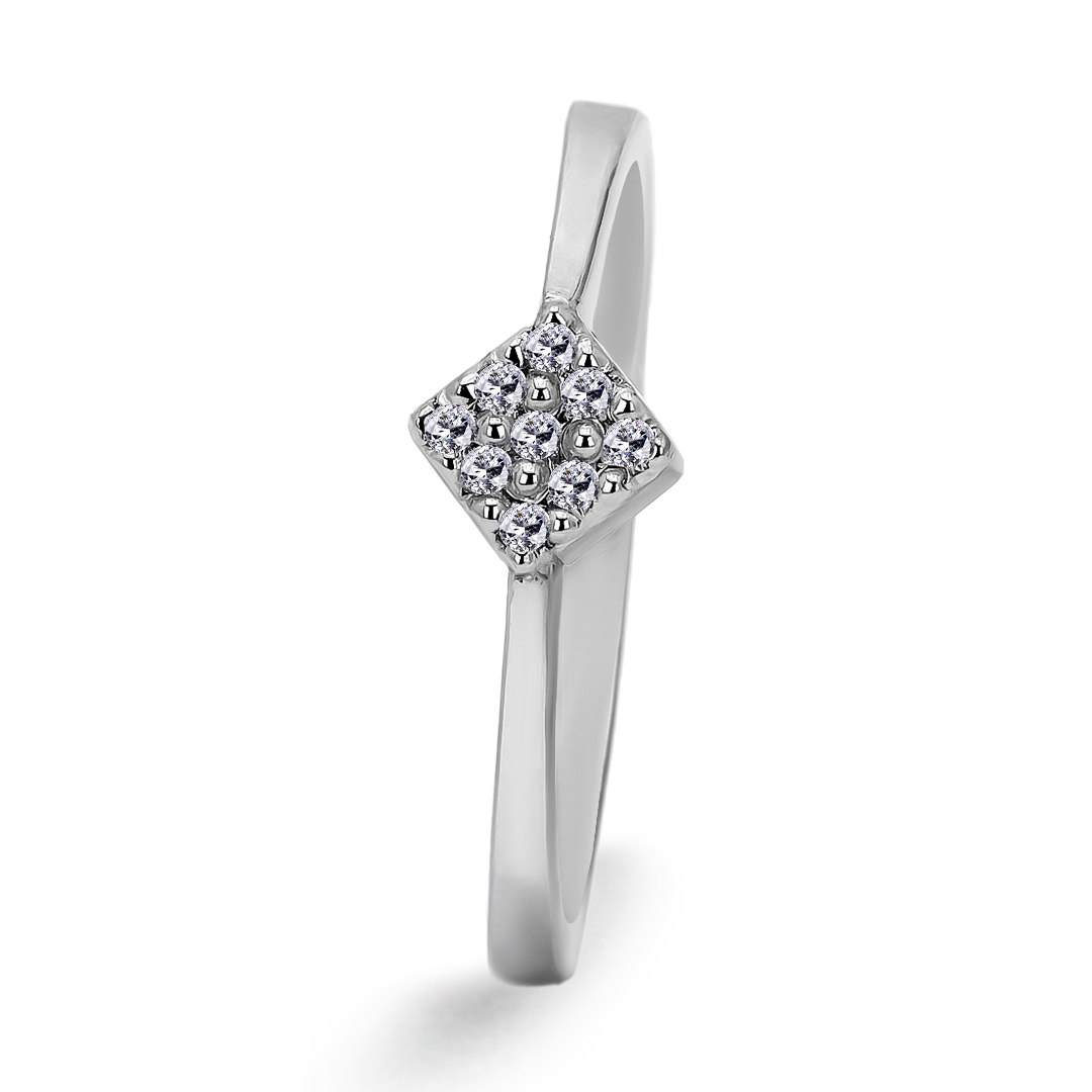 Palladium Diamond Ring LR-921