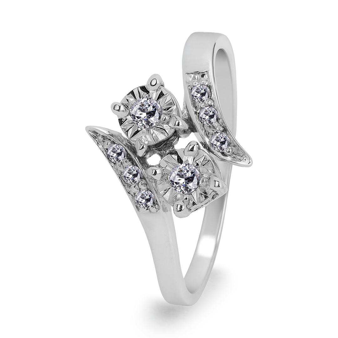 Palladium Diamond Ring LR-924