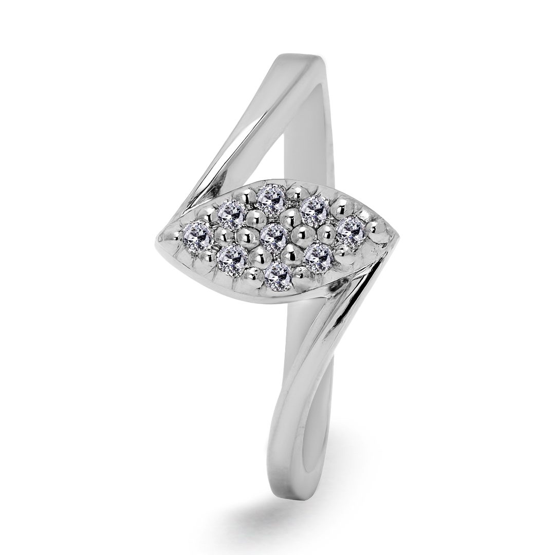 Palladium Diamond Ring LR-928