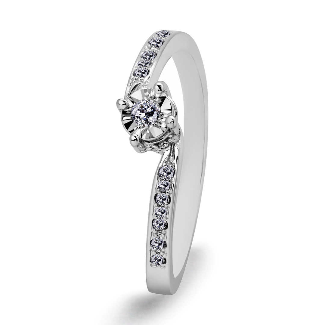 Palladium Diamond Ring LR-930