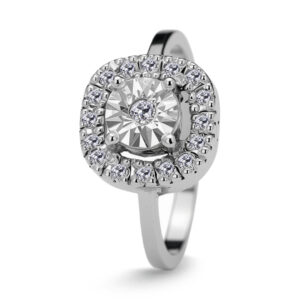 Palladium Diamond Ring LR-929
