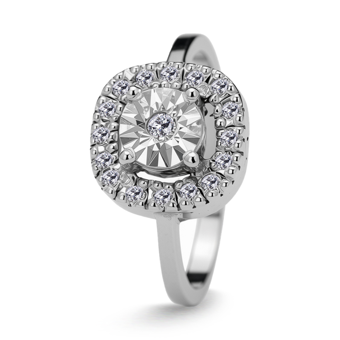 Palladium Diamond Ring LR-929