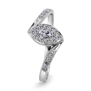 Palladium Diamond Ring LR-933
