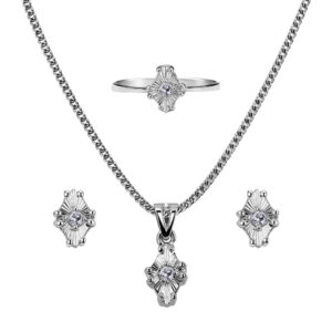 Palladium Diamond Set-ER-948,LP-949,LR-950