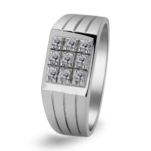 Palladium Diamond Ring GR-916