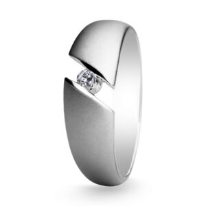 Palladium Diamond Ring GR-963
