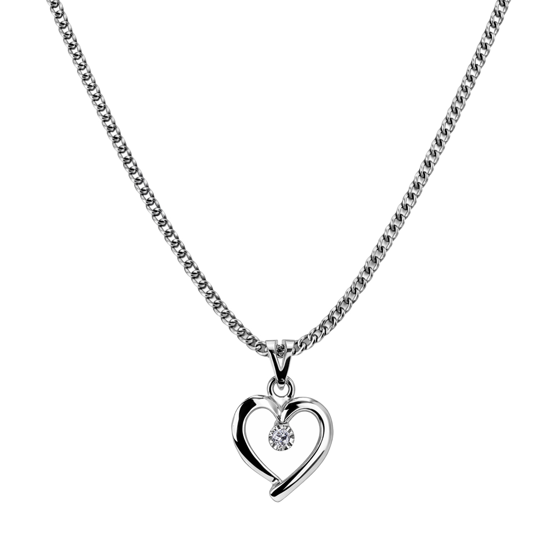 Palladium Diamond Pendant LP-962