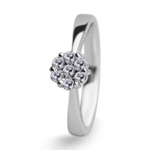 Palladium Diamond Ring LR-969