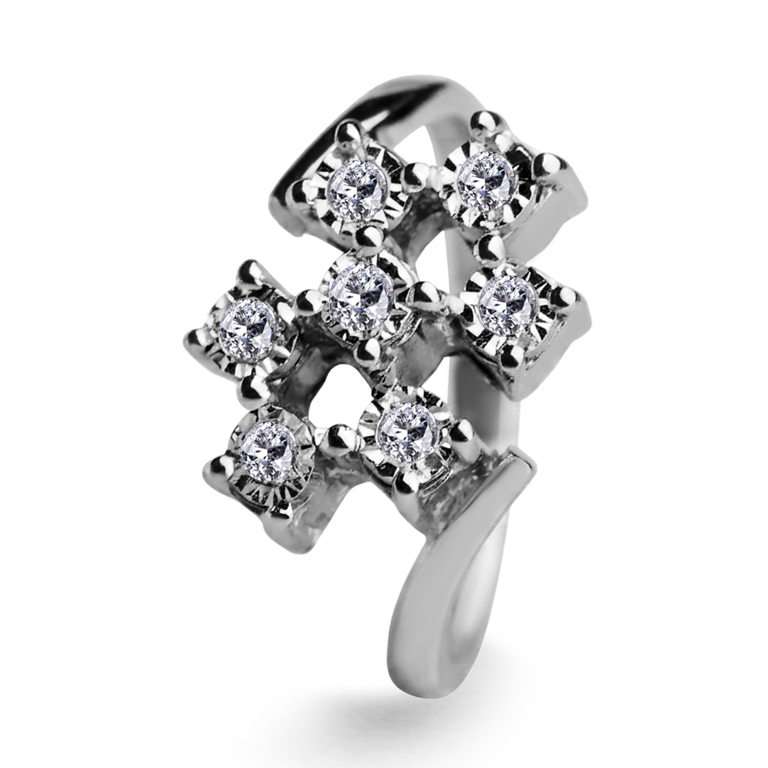Palladium Diamond Ring LR-970
